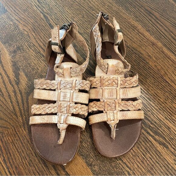 ROAN by Bed Stu Kaliope Leather Sandals Bone White Strappy Sandals - Picture 4 of 10